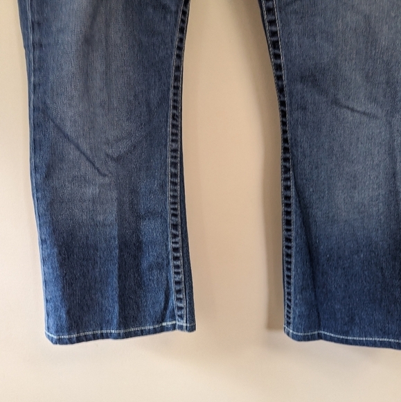 True Religion Mens Straight Leg Medium Wash Jeans - Picture 4 of 14